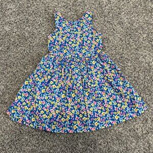 Polo Ralph Lauren Sleeveless Multicolor Floral Dress (No Belt) Girl's Size 6